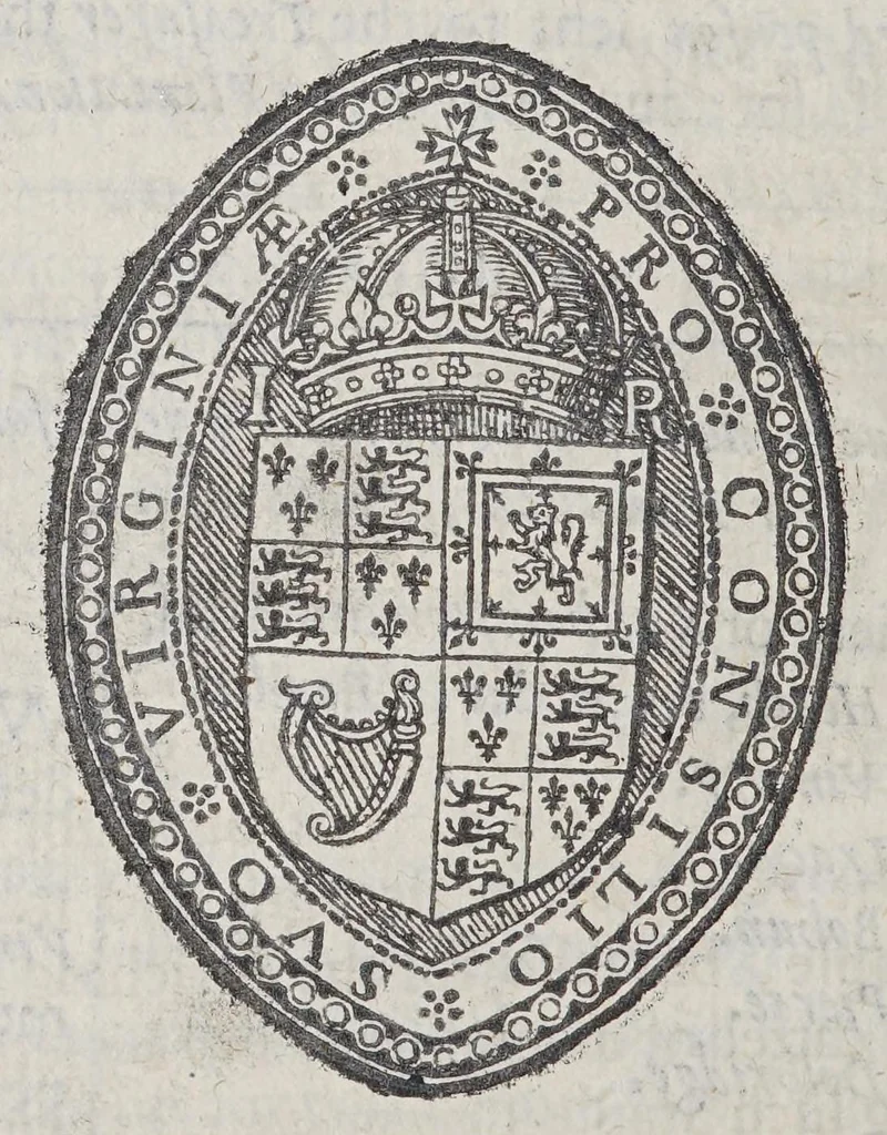 An illustration from A declaration of the state of the colony and affaires in Virginia: : with the names of the aduenturors, and summes aduentured in that action., 1620, leaf 22