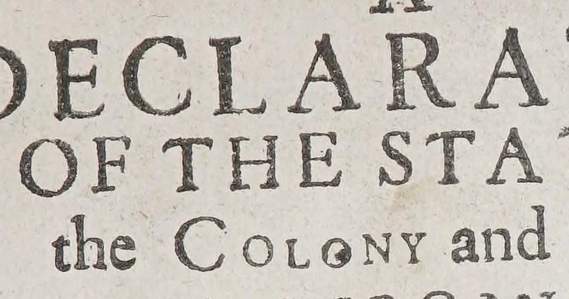 An illustration from A declaration of the state of the colony and affaires in Virginia: : with the names of the aduenturors, and summes aduentured in that action., 1620, leaf 9