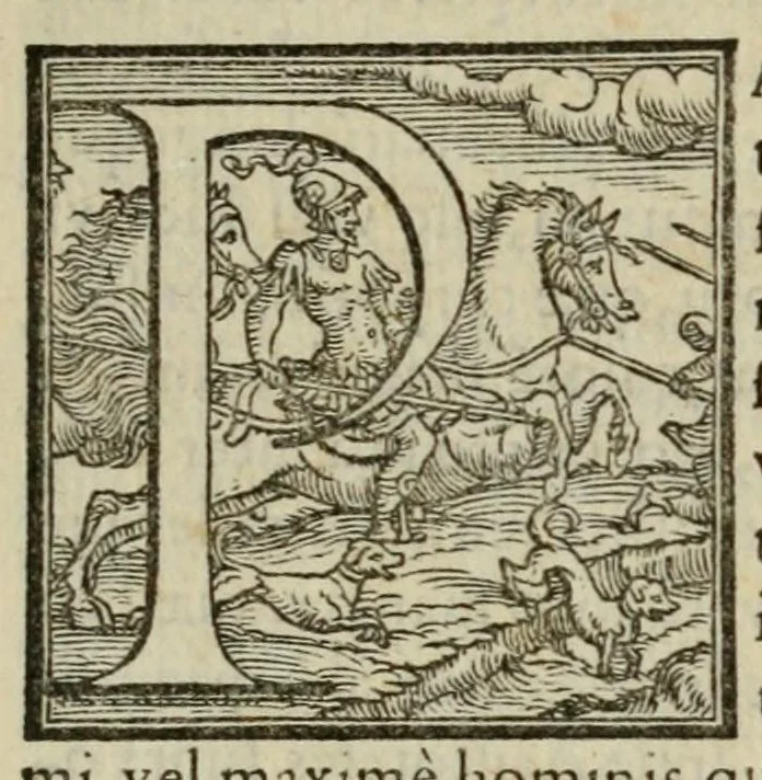 An illustration from De coloribus oculorum, 1550, leaf 9
