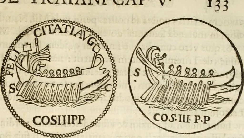 An illustration from De colvmna Traiani syntagma. Accesserunt explicatio veteris tabellae anaglyphae Homeri Iliadem, atqve ex Stesichoro, Arctino et Lesche Ilii excidivm continentis, & Emissarii Lacus Fvcini descriptio, 1683, leaf 140