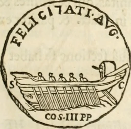 An illustration from De colvmna Traiani syntagma. Accesserunt explicatio veteris tabellae anaglyphae Homeri Iliadem, atqve ex Stesichoro, Arctino et Lesche Ilii excidivm continentis, & Emissarii Lacus Fvcini descriptio, 1683, leaf 140