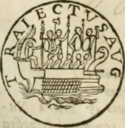 An illustration from De colvmna Traiani syntagma. Accesserunt explicatio veteris tabellae anaglyphae Homeri Iliadem, atqve ex Stesichoro, Arctino et Lesche Ilii excidivm continentis, & Emissarii Lacus Fvcini descriptio, 1683, leaf 140