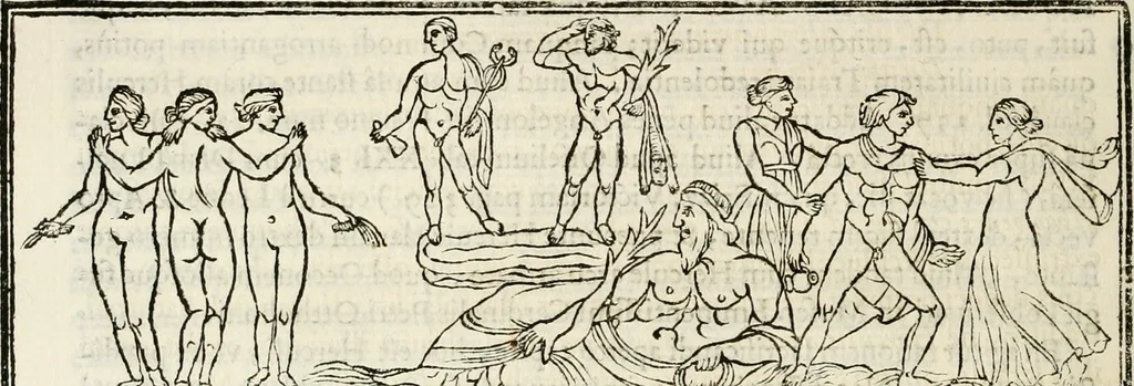 An illustration from De colvmna Traiani syntagma. Accesserunt explicatio veteris tabellae anaglyphae Homeri Iliadem, atqve ex Stesichoro, Arctino et Lesche Ilii excidivm continentis, & Emissarii Lacus Fvcini descriptio, 1683, leaf 181