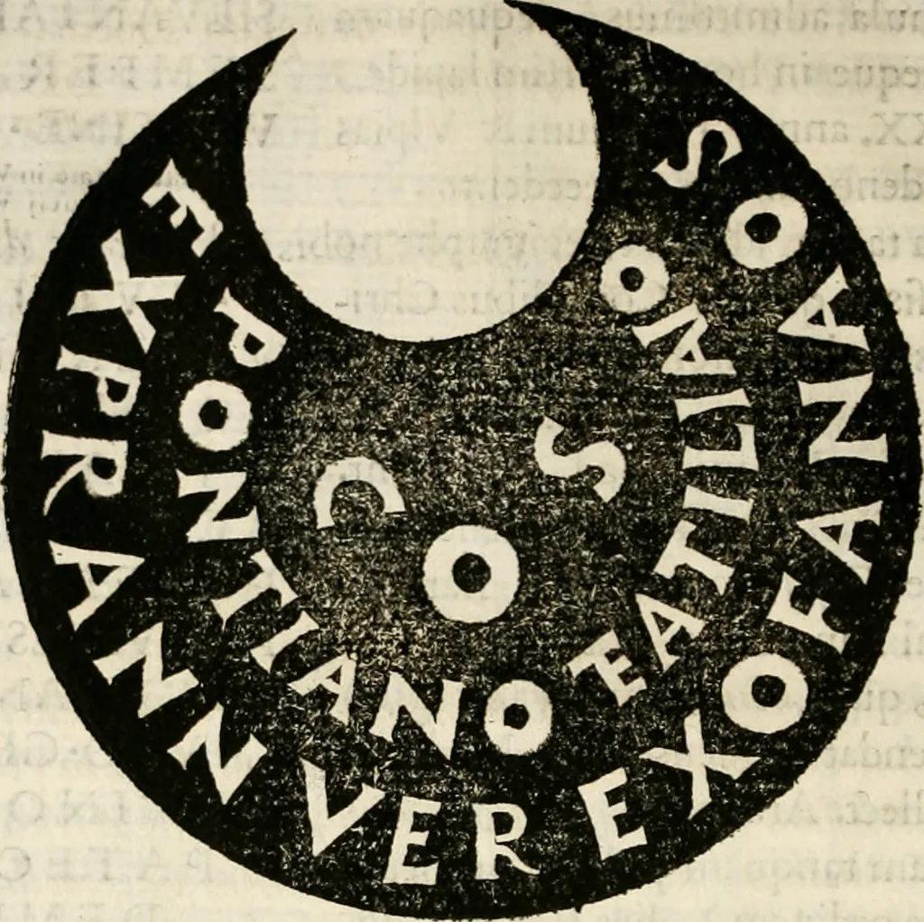 An illustration from De colvmna Traiani syntagma. Accesserunt explicatio veteris tabellae anaglyphae Homeri Iliadem, atqve ex Stesichoro, Arctino et Lesche Ilii excidivm continentis, & Emissarii Lacus Fvcini descriptio, 1683, leaf 205