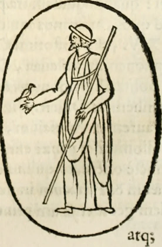 An illustration from De colvmna Traiani syntagma. Accesserunt explicatio veteris tabellae anaglyphae Homeri Iliadem, atqve ex Stesichoro, Arctino et Lesche Ilii excidivm continentis, & Emissarii Lacus Fvcini descriptio, 1683, leaf 218