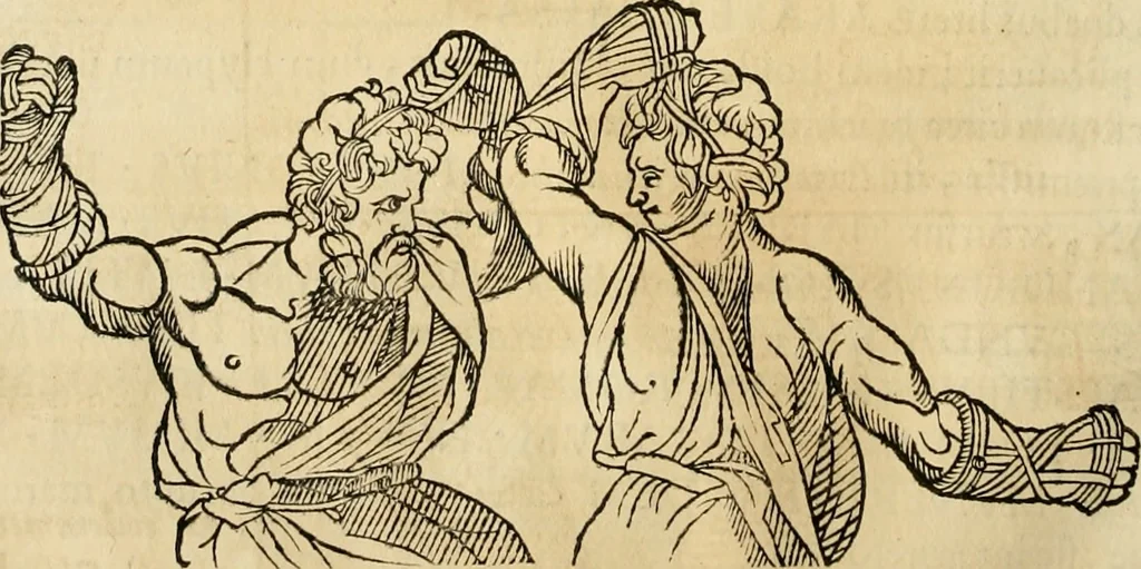 An illustration from De colvmna Traiani syntagma. Accesserunt explicatio veteris tabellae anaglyphae Homeri Iliadem, atqve ex Stesichoro, Arctino et Lesche Ilii excidivm continentis, & Emissarii Lacus Fvcini descriptio, 1683, leaf 267
