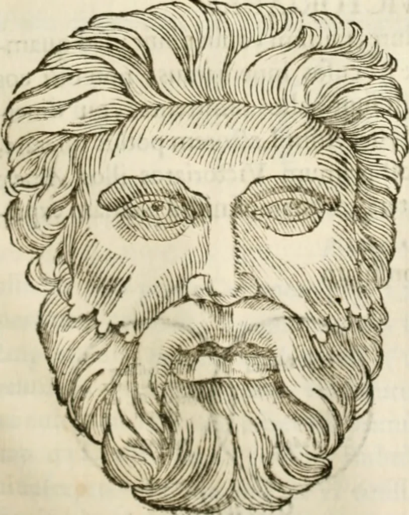 An illustration from De colvmna Traiani syntagma. Accesserunt explicatio veteris tabellae anaglyphae Homeri Iliadem, atqve ex Stesichoro, Arctino et Lesche Ilii excidivm continentis, & Emissarii Lacus Fvcini descriptio, 1683, leaf 312