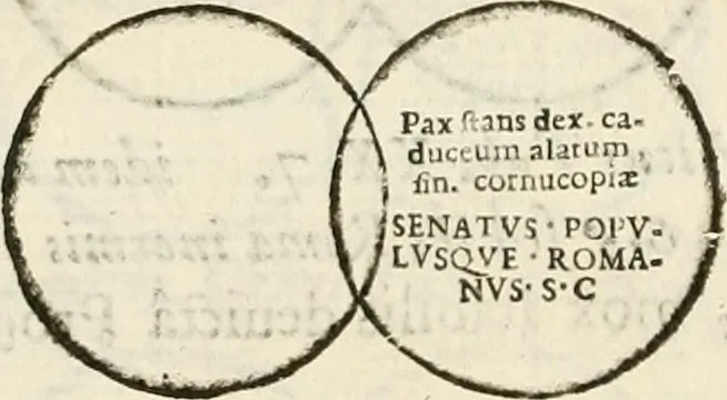 An illustration from De colvmna Traiani syntagma. Accesserunt explicatio veteris tabellae anaglyphae Homeri Iliadem, atqve ex Stesichoro, Arctino et Lesche Ilii excidivm continentis, & Emissarii Lacus Fvcini descriptio, 1683, leaf 319