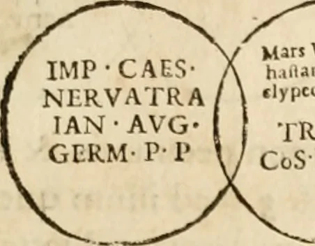 An illustration from De colvmna Traiani syntagma. Accesserunt explicatio veteris tabellae anaglyphae Homeri Iliadem, atqve ex Stesichoro, Arctino et Lesche Ilii excidivm continentis, & Emissarii Lacus Fvcini descriptio, 1683, leaf 320