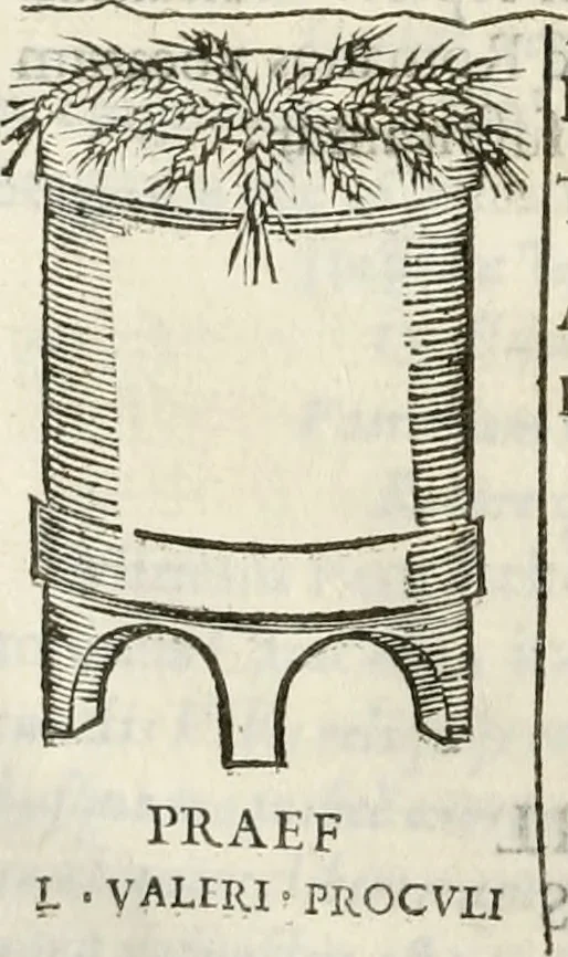 An illustration from De colvmna Traiani syntagma. Accesserunt explicatio veteris tabellae anaglyphae Homeri Iliadem, atqve ex Stesichoro, Arctino et Lesche Ilii excidivm continentis, & Emissarii Lacus Fvcini descriptio, 1683, leaf 347