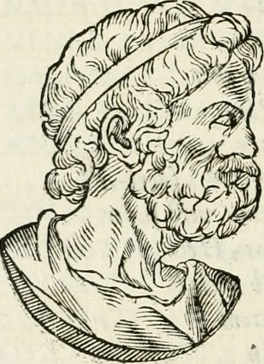 An illustration from De colvmna Traiani syntagma. Accesserunt explicatio veteris tabellae anaglyphae Homeri Iliadem, atqve ex Stesichoro, Arctino et Lesche Ilii excidivm continentis, & Emissarii Lacus Fvcini descriptio, 1683, leaf 355