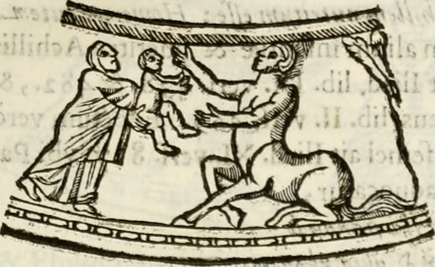 An illustration from De colvmna Traiani syntagma. Accesserunt explicatio veteris tabellae anaglyphae Homeri Iliadem, atqve ex Stesichoro, Arctino et Lesche Ilii excidivm continentis, & Emissarii Lacus Fvcini descriptio, 1683, leaf 366