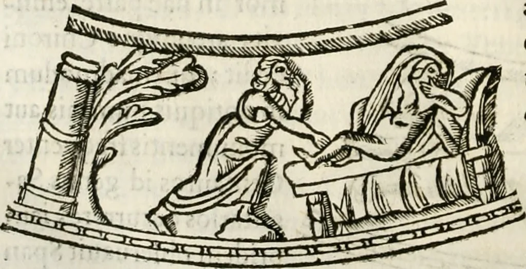 An illustration from De colvmna Traiani syntagma. Accesserunt explicatio veteris tabellae anaglyphae Homeri Iliadem, atqve ex Stesichoro, Arctino et Lesche Ilii excidivm continentis, & Emissarii Lacus Fvcini descriptio, 1683, leaf 367