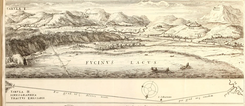 An illustration from De colvmna Traiani syntagma. Accesserunt explicatio veteris tabellae anaglyphae Homeri Iliadem, atqve ex Stesichoro, Arctino et Lesche Ilii excidivm continentis, & Emissarii Lacus Fvcini descriptio, 1683, leaf 398