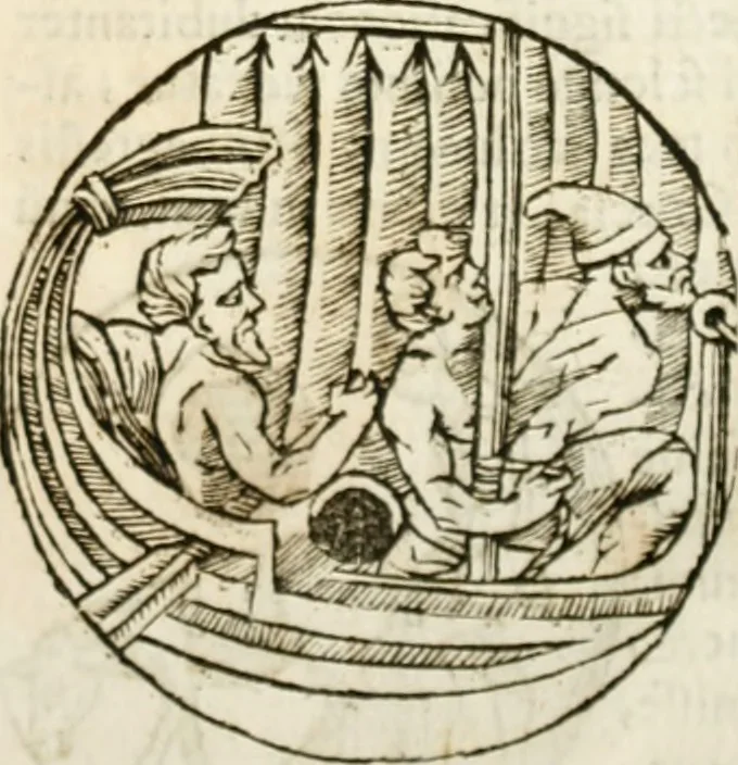 An illustration from De colvmna Traiani syntagma. Accesserunt explicatio veteris tabellae anaglyphae Homeri Iliadem, atqve ex Stesichoro, Arctino et Lesche Ilii excidivm continentis, & Emissarii Lacus Fvcini descriptio, 1683, leaf 492
