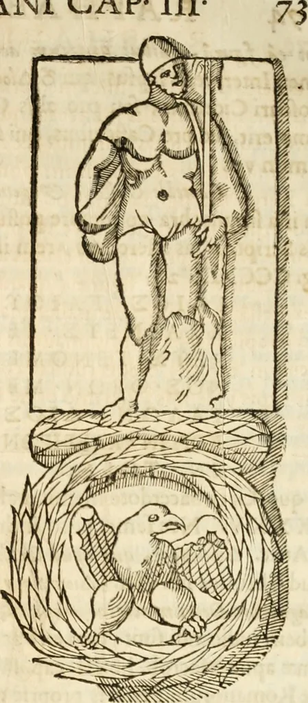 An illustration from De colvmna Traiani syntagma. Accesserunt explicatio veteris tabellae anaglyphae Homeri Iliadem, atqve ex Stesichoro, Arctino et Lesche Ilii excidivm continentis, & Emissarii Lacus Fvcini descriptio, 1683, leaf 80
