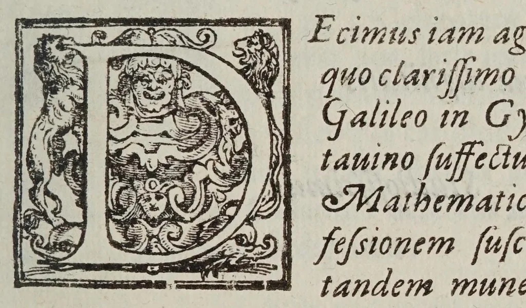 An illustration from De cometis dissertatio astronomico-physica, 1624, leaf 9