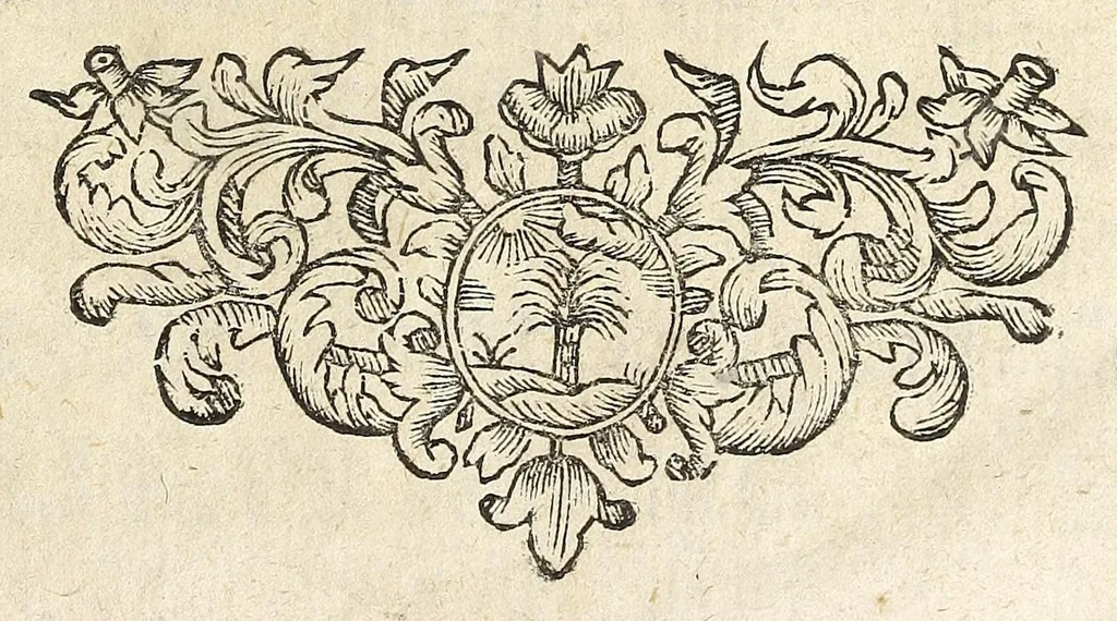 An illustration from De Constantini Magni, Christianor. impp. primi, duobus nummis : qvorum priorem, accepto sacro-sancto Baptismate, posteriorem autem, paterne facta Imperii sui anno ejusd. ultimo, inter tres filios partione, is jusserit signari epistolae duae ..., 1693, leaf 37