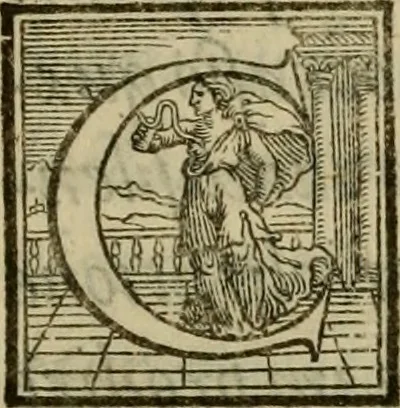 An illustration from De constitvtionibvs apostolicis, B. Clemente Romano auctore, libri octo : nunc primùm è tenebris eruti, & ad orthodoxam fidem astruendam apprimè utiles, 1563, leaf 6