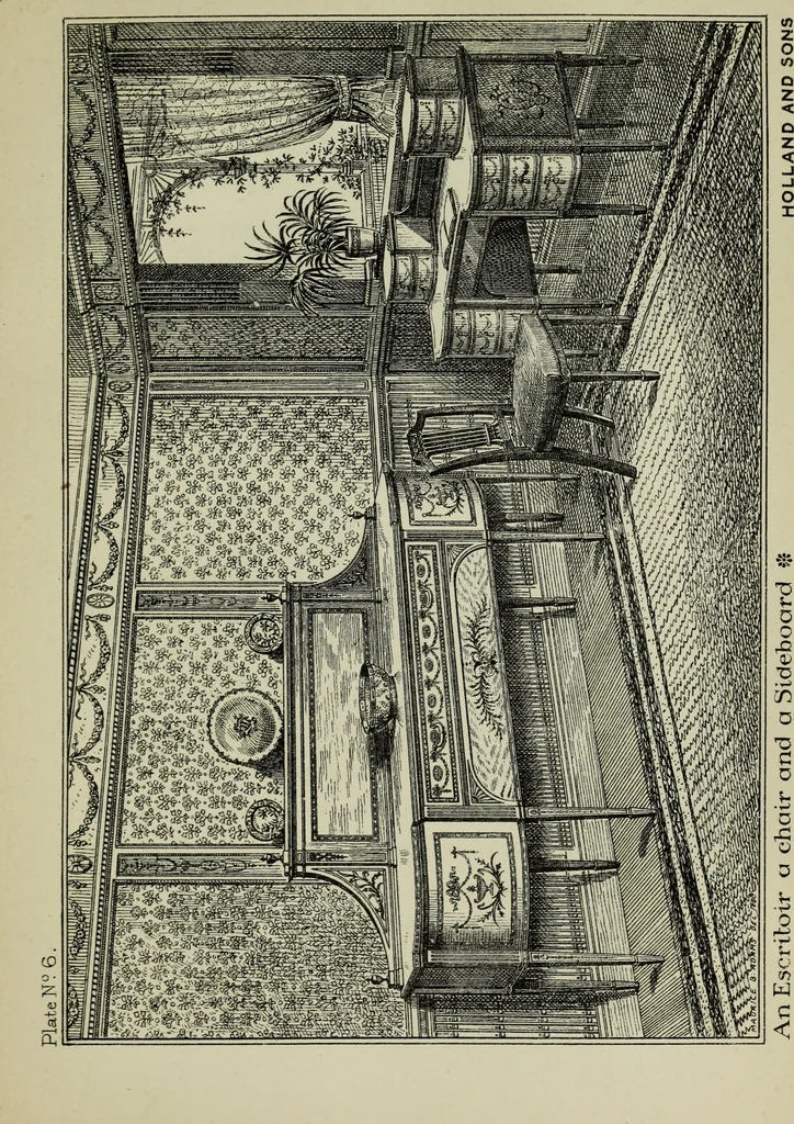 An illustration from Decoration & furniture of town houses; a series of Cantor lectures delivered before the Society of arts, 1880, amplified and enl., 1881, leaf 132