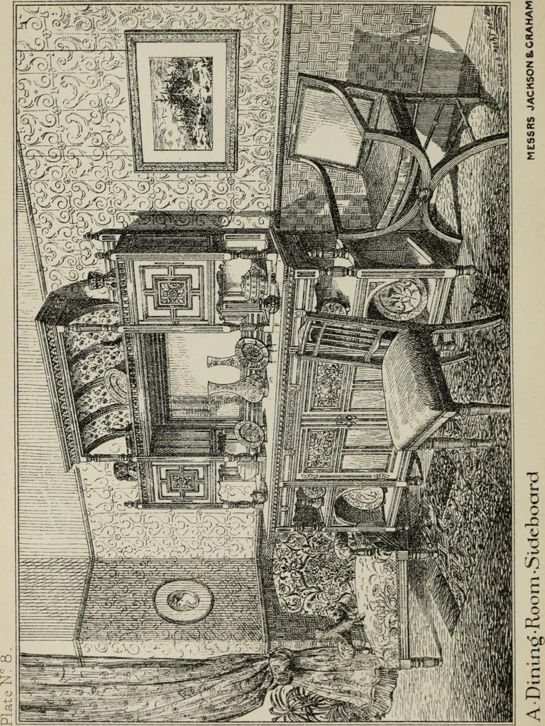An illustration from Decoration & furniture of town houses; a series of Cantor lectures delivered before the Society of arts, 1880, amplified and enl., 1881, leaf 151