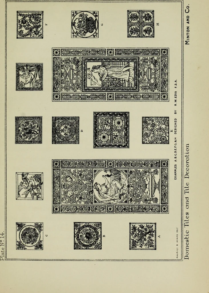 An illustration from Decoration & furniture of town houses; a series of Cantor lectures delivered before the Society of arts, 1880, amplified and enl., 1881, leaf 202