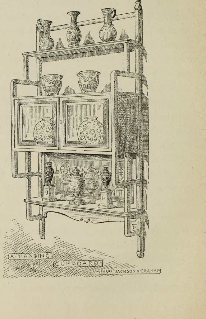 An illustration from Decoration & furniture of town houses; a series of Cantor lectures delivered before the Society of arts, 1880, amplified and enl., 1881, leaf 269