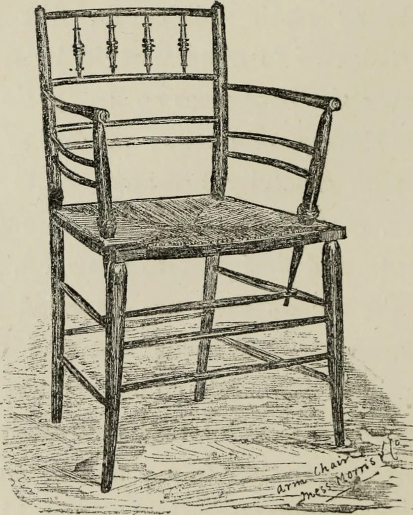 An illustration from Decoration & furniture of town houses; a series of Cantor lectures delivered before the Society of arts, 1880, amplified and enl., 1881, leaf 49