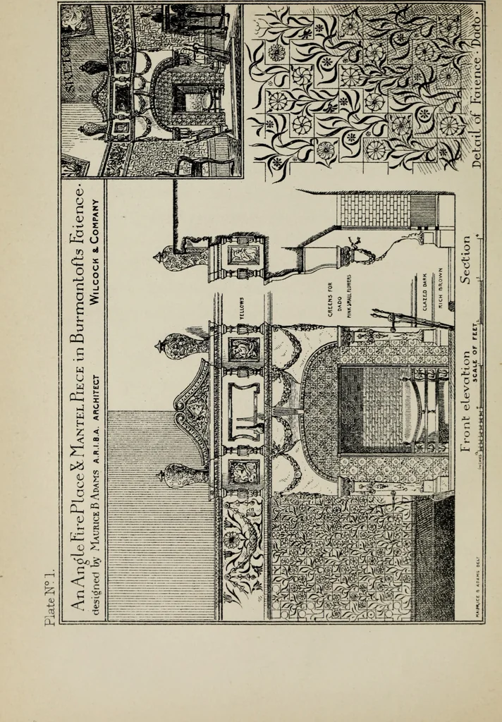 An illustration from Decoration & furniture of town houses; a series of Cantor lectures delivered before the Society of arts, 1880, amplified and enl., 1881, leaf 79