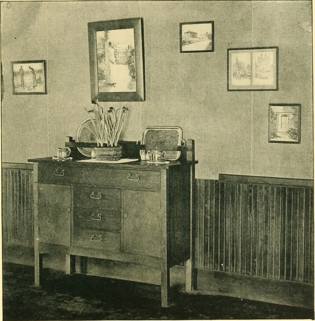 An illustration from Decoration of the school and home, 1914, leaf 148