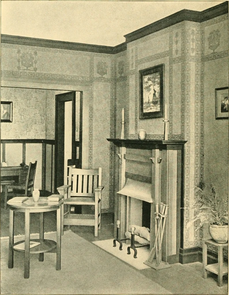 An illustration from Decoration of the school and home, 1914, leaf 209