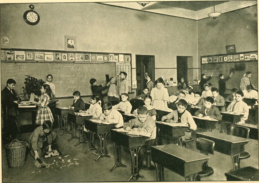 An illustration from Decoration of the school and home, 1914, leaf 45