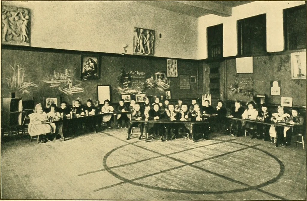 An illustration from Decoration of the school and home, 1914, leaf 48