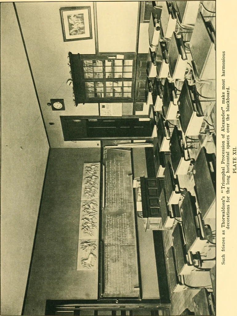 An illustration from Decoration of the school and home, 1914, leaf 52