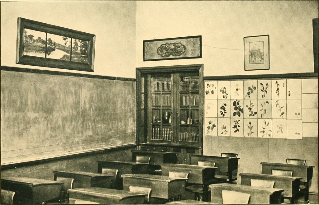 An illustration from Decoration of the school and home, 1914, leaf 57