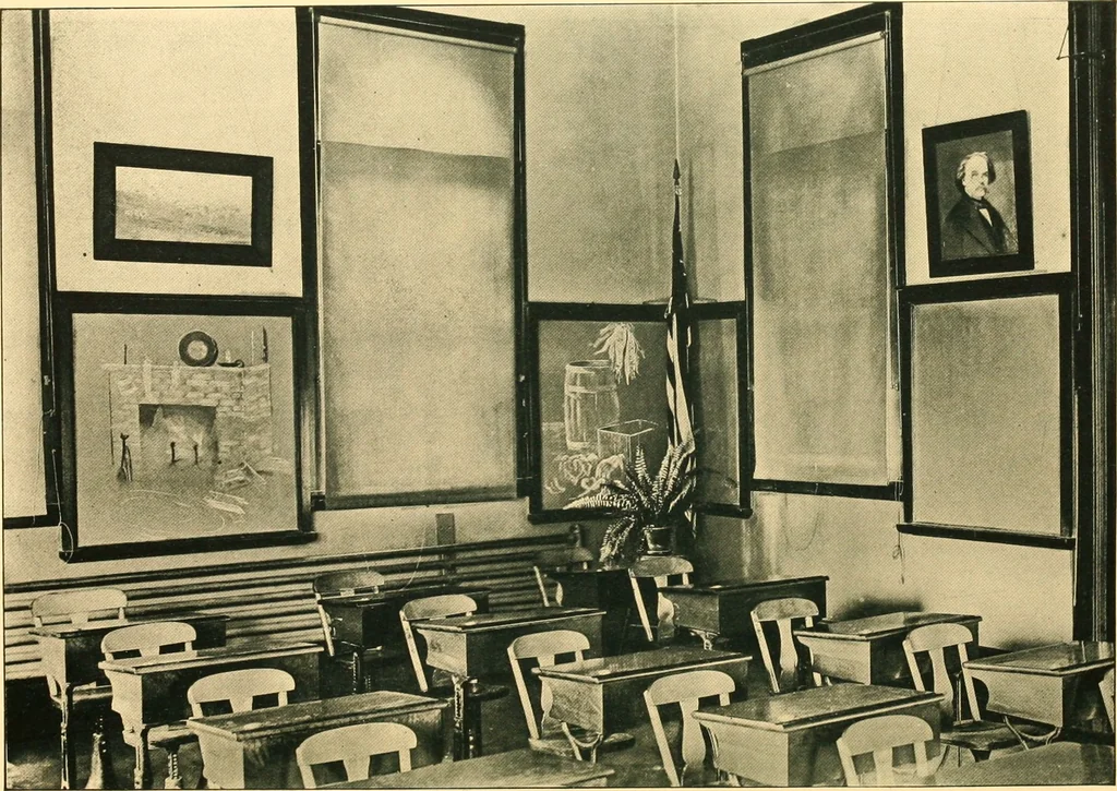 An illustration from Decoration of the school and home, 1914, leaf 61