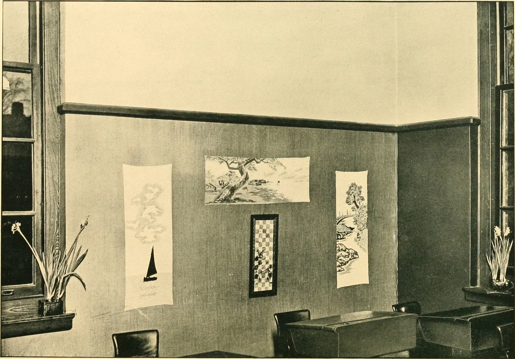 An illustration from Decoration of the school and home, 1914, leaf 65