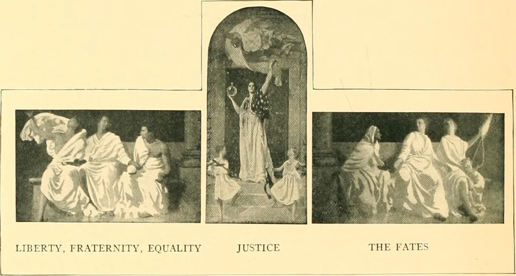 An illustration from Decoration of the school and home, 1914, leaf 71