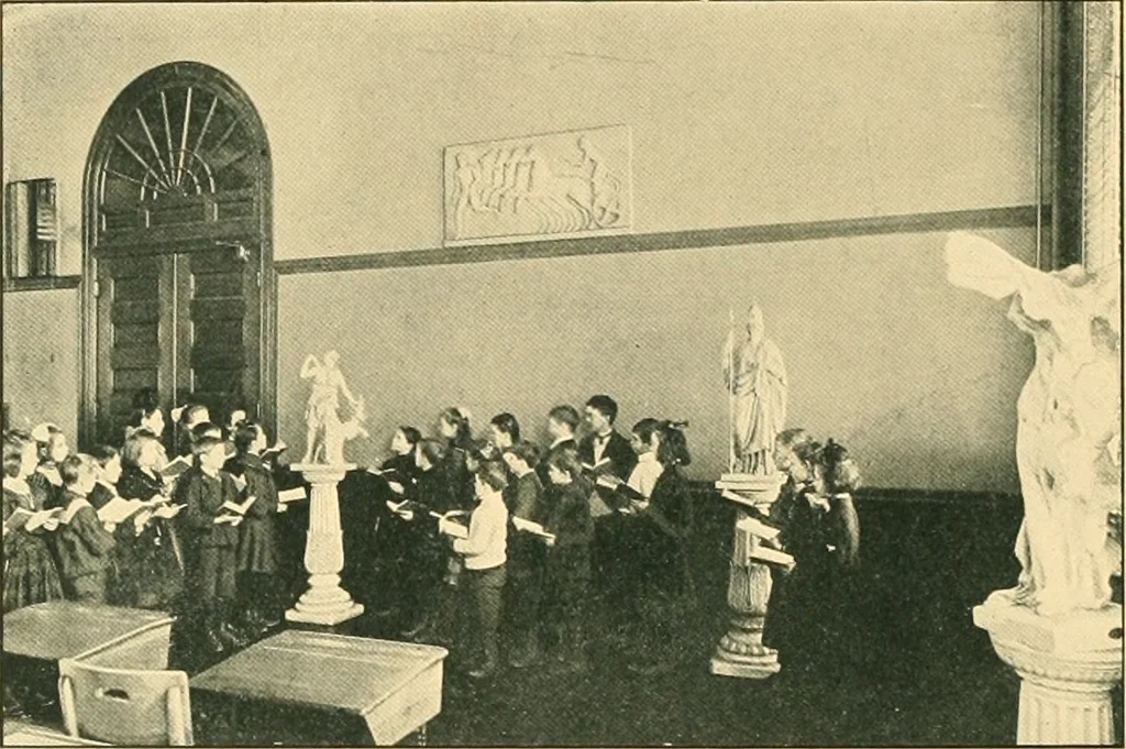 An illustration from Decoration of the school and home, 1914, leaf 87
