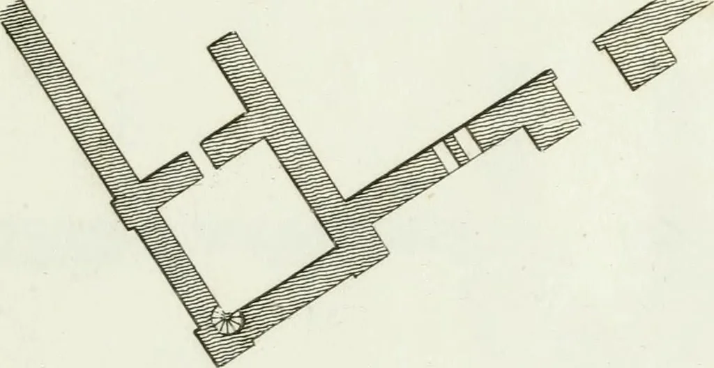 An illustration from Decorations for parks and gardens : designs for gates, garden seats, alcoves, temples, baths, entrance gates, lodges, facades, prospect towers, cattle sheds, ruins, bridges, greenhouses, &c. &c. also a hot house & hot wall : with plans & scales on 55 plates, 1810, leaf 71