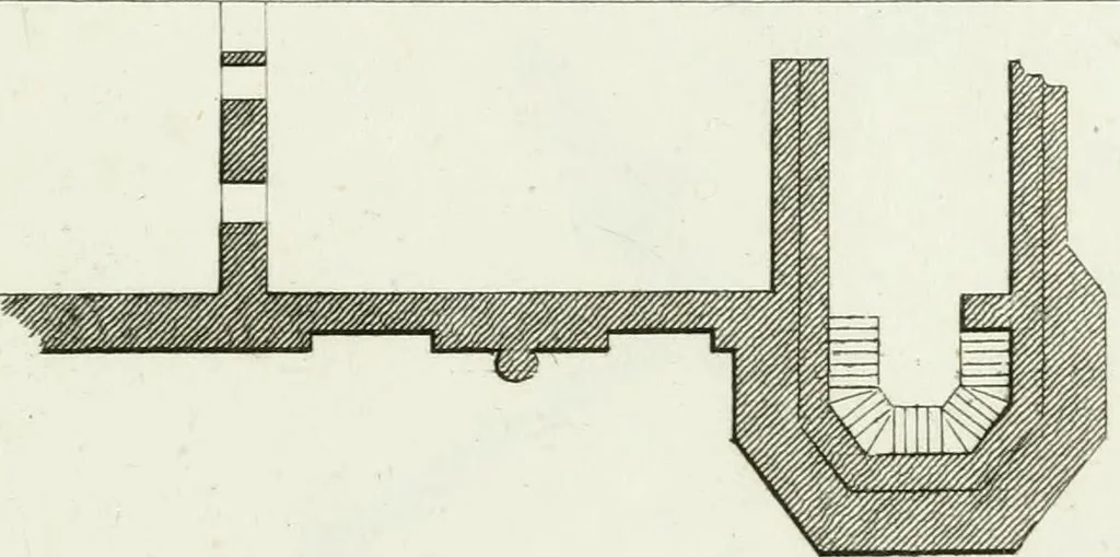 An illustration from Decorations for parks and gardens : designs for gates, garden seats, alcoves, temples, baths, entrance gates, lodges, facades, prospect towers, cattle sheds, ruins, bridges, greenhouses, &c. &c. also a hot house & hot wall : with plans & scales on 55 plates, 1810, leaf 73