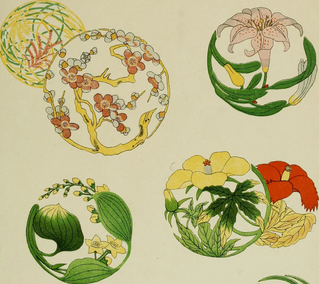 An illustration from Studies in the decorative art of Japan, 1910, leaf 93