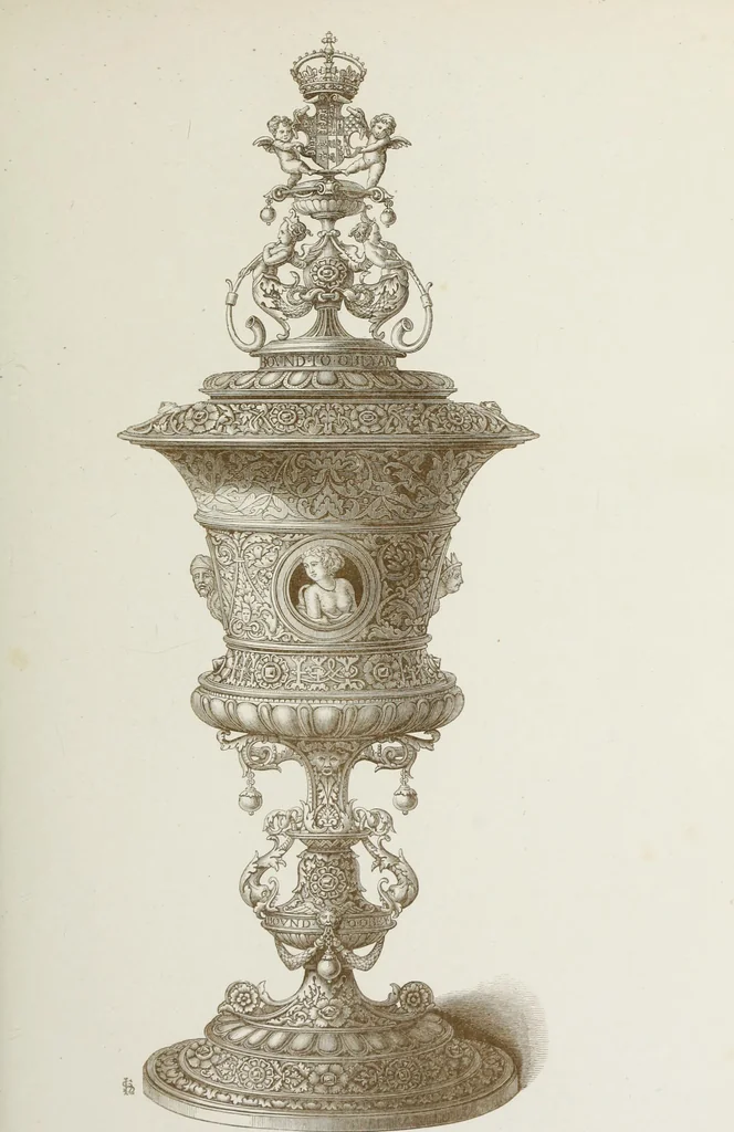 An illustration from The decorative arts ecclesiastical and civil of the Middle Ages, 1851, leaf 101