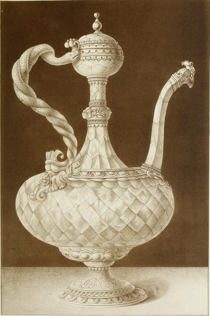 An illustration from The decorative arts ecclesiastical and civil of the Middle Ages, 1851, leaf 109