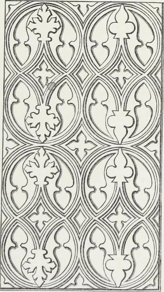 An illustration from The decorative arts ecclesiastical and civil of the Middle Ages, 1851, leaf 123