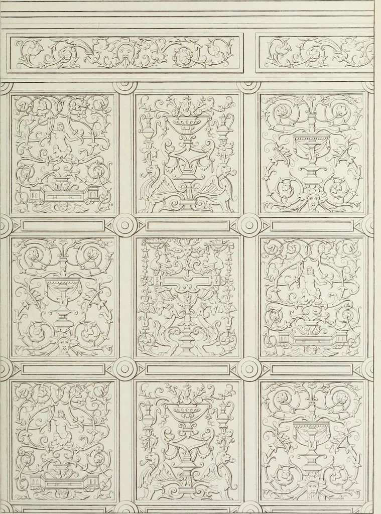 An illustration from The decorative arts ecclesiastical and civil of the Middle Ages, 1851, leaf 125