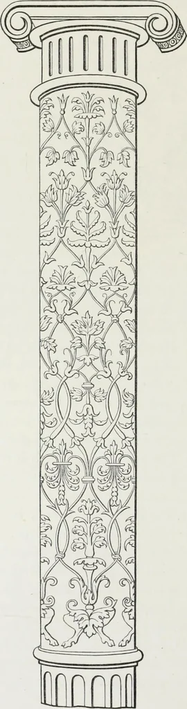 An illustration from The decorative arts ecclesiastical and civil of the Middle Ages, 1851, leaf 128