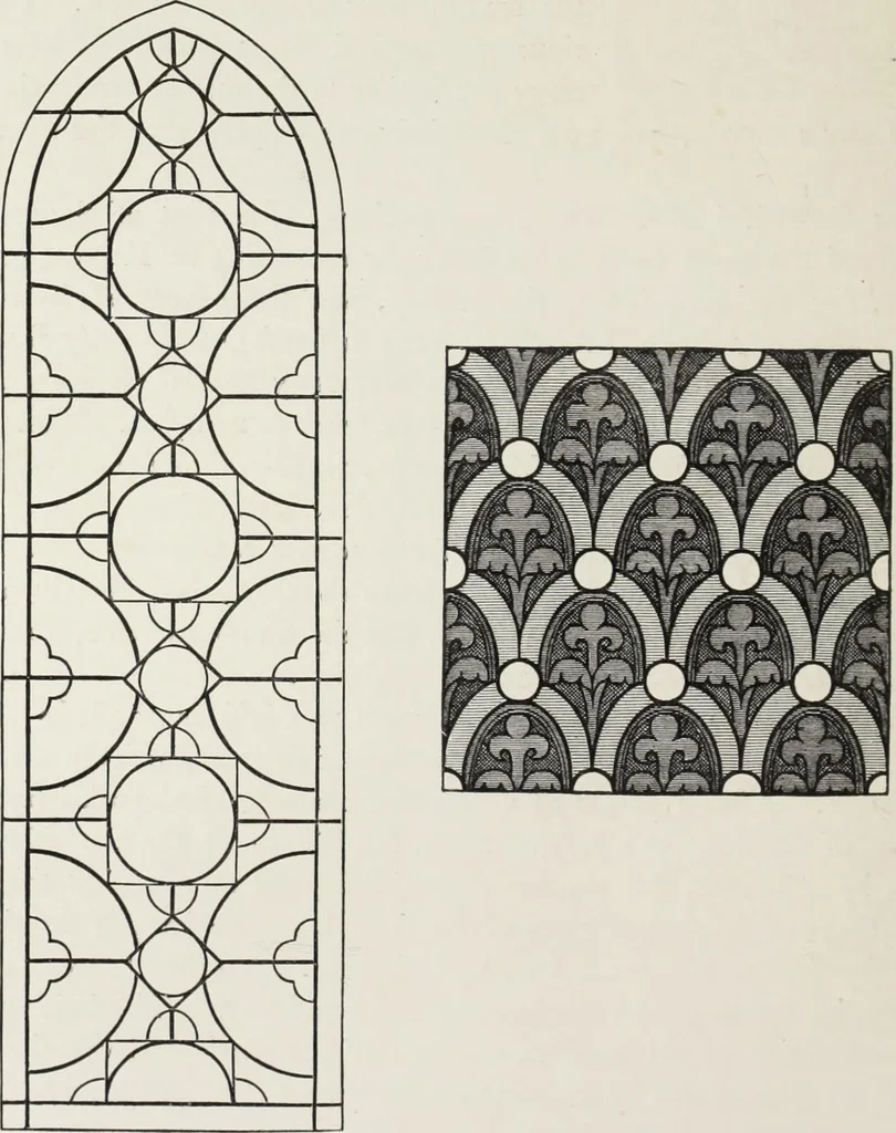 An illustration from The decorative arts ecclesiastical and civil of the Middle Ages, 1851, leaf 146