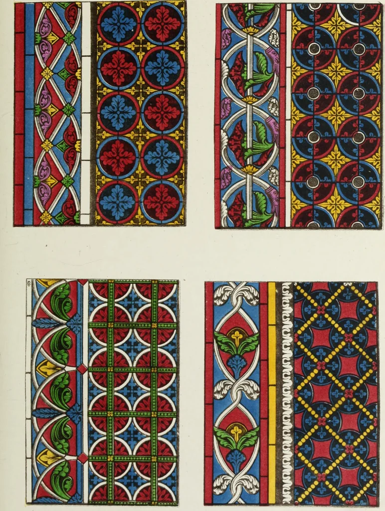 An illustration from The decorative arts ecclesiastical and civil of the Middle Ages, 1851, leaf 147