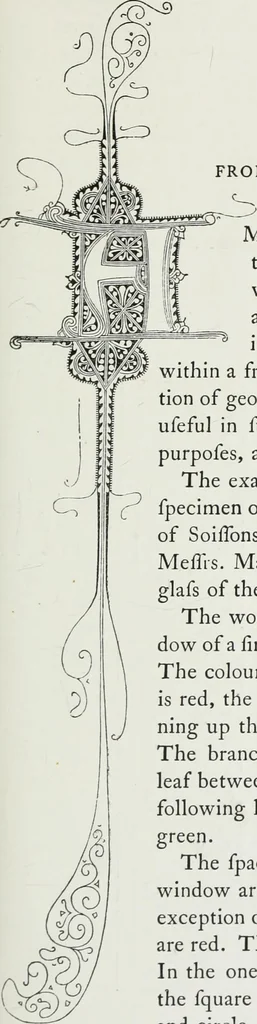 An illustration from The decorative arts ecclesiastical and civil of the Middle Ages, 1851, leaf 153